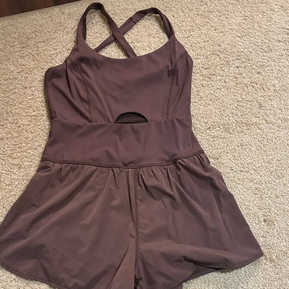 Brown Athletic Romper
